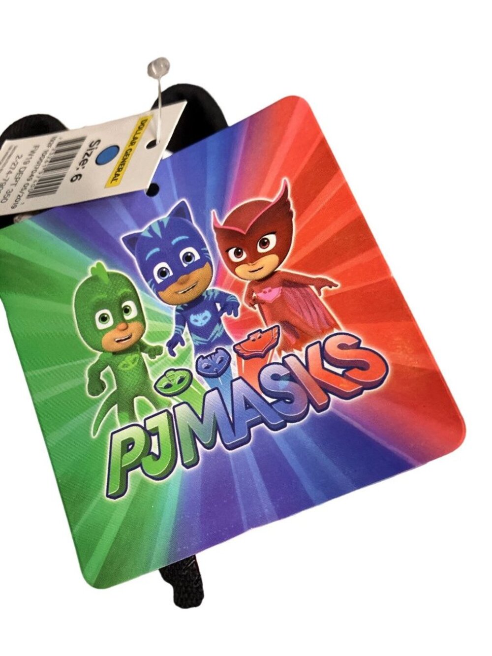 PJ Masks Black Slip-On Canvas Shoes Size 6 Kids Casual Sneakers With Tags - Picture 13 of 16